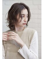 ラレイ(Lalei) 【Lalei】ナチュラルウルフ ミディアムヘア 辻幸奈