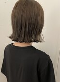 外ハネボブ×オリーブベージュ