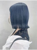 ブルーボブ_くすみブルーミニウルフテラコッタ_ba339031