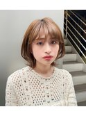 大人可愛い小顔ミディアム　銀座美容室　20代30代