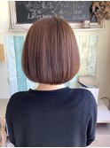 うる艶×大人かわいいボブ♪〈チョコブラウン ココアベージュ〉