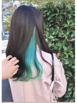 ネオヘアー 曳舟店(NEO Hair) ターコイズブルー【瀬川】インナーカラー/美髪/曳舟