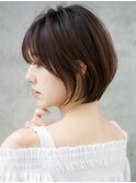 前髪あり大人ショートボブ20代30代40代【AIN.表参道】川原大地