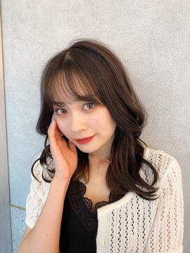 ルームバイシー 新宿(Loom. by Sea) 韓国ヘア/ブラウンカラー/前髪カット/顔まわり