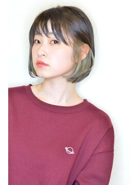 シャイニー(SHINY) ミニボブ_インナーカラー_インナーハイライト