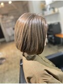 30代40代50代×ブルーグレージュ白髪ぼかし×マチルダボブ代官山