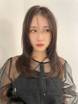 リコバイアフロート(riko by afloat)&nbsp;レイヤーカット/顔まわりカット/2wayバング/グレージュ