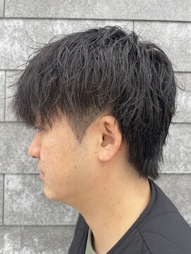 ニアウ 伊勢崎連取店(Niau) メンズマッシュウルフツイストスパイラルパーマ