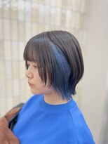 ロンドシェリ 仙台(Lond Cheri)&nbsp;ウルフレイヤーカット×インナーカラー ブリーチ 美髪 仙台