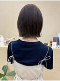 似合わせカットボブ小顔カットグレージュミルクティ