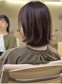 大人ぱっつんボブ+イルミナカラー+生コラーゲンTR