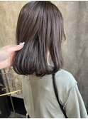 イルミナカラーオリーブベージュ/ナチュラルボブ/髪質改善