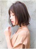 イメチェンサイドバングエアリーカール結べるボブ#208f0505