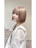 切りっぱなしボブ/くびれボブ/カット