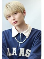 アンサー 渋谷(ANSWER)&nbsp;メンズシースルーマッシュハイトーンミルクティーベージュ