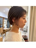 「大人可愛いショートボブ」