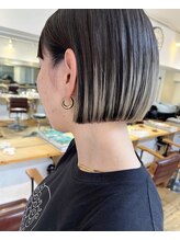 ピープル コモンズ(people commons) design くすみ beige color × line bob