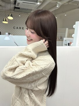 ケア 神戸(CARE) 小顔カット/羽エクステ/顔周りカット