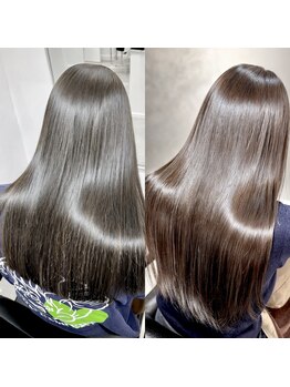 ヌフ(neuf)の写真/うるツヤ美髪が叶う☆髪質やダメージレベルに合わせて選定するトリートメントで、毛先まで潤う艶ヘアに♪