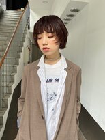 トリッカ シブヤ(TRICCA SHIBUYA)&nbsp;くびれショートボブ/ブラウンカラー/髪質改善トリートメント
