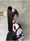 ロングポニーテールアレンジ＊*