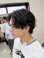 コア(CO:A) サーフカールパーマ メンズミディアムグランジパーマ長崎ウルフ
