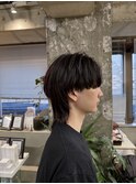 シャドウパーマ/メンズ縮毛矯正/毛流れセンターパート