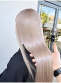 髪質改善カラー/ミルクティーブロンド