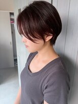 ルトワフクロマチ(Lutowa Fukuromachi) ダークパープル/ナチュラルショート/夏のヘアアレンジ/袋町
