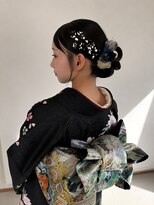 アイノワ 泉佐野店(ainowa)&nbsp;振袖に映えるタイトシニヨン