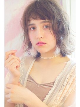 ミンクス 青山店(MINX) 【MINX】ショートバングが可愛い春のふんわりガーリーボブ