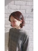 外ハネ無造作ヘアー