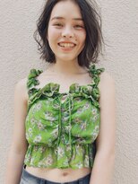 ベル 表参道店(Belle)&nbsp;抜け感たっぷり＊ラフウェーブ　ボブ《Belle表参道》