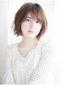 クシュっとカワイイニュアンスカールボブ