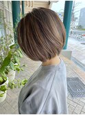 CINQ 乾かすだけでまとまる大人ショートボブ