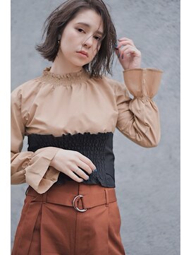 レブリイゼンコー イオンモール幕張新都心店(Reverie ZENKO) 外ハネ×ボブ×アッシュブラウン