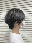 ハイライト/ショートボブ/キレイめカジュアル/うる艶髪