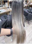 (稲毛)ロングヘアーにオンブレ