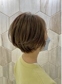 【白髪ぼかし】束感ショート×白髪ぼかしハイライト★