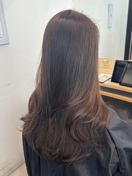 ラックスビールーチェ 沖縄那覇イオンモール店(LUXBE LUCE) シアーカラーグレージュくすみカラーレイヤー大人可愛い