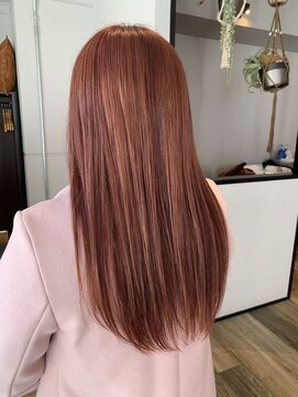 ヘアサロン ビータ(Hair salon BITA) ブリーチ×ピンクオレンジ