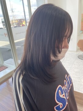 ヘアポジション 東通(HAIR Position) ミディアムレイヤー #顔周りウルフ