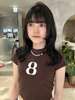 ハウ 心斎橋(how)&nbsp;ミディアムくびレイヤー小顔カット艶髪姫カット20代30代40代