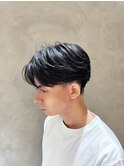 メンズ/センターパート/ニュアンスパーマ