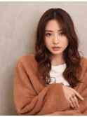 愛されふんわり大人美人アッシュショコラ韓国ヘアモテ髪