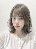 《Lumi hair》ふんわりミディアム×ミントカラー　¥13900