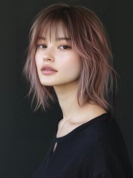 アルトリスト(Altruist Aging×HAIR&SPA) ★暗めカラーグランマッシュフェイスフレーミングデザインカラー