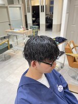 ソーエン バイ ヘッドライト 九大学研都市店(soen by HEADLIGHT)&nbsp;波巻きスパイラルパーマ、ダークアッシュ