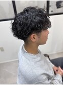 メンズパーマツイストスパイラルパーマ波巻きパーマ