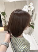 色持ち重視マロンベージュ/ボブ